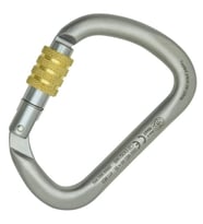 Kong X-Large Carbon Screw Sleeve Vidalı Kilitli 50KN Çelik D Karabina (Gümüş)