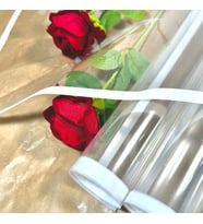 20Sayfa-Beyaz Çerçeveli Şeffaf Çiçek Buket Kağıdı&Paketleme Mazemesi&Hediye paketi Lüks Mazeme