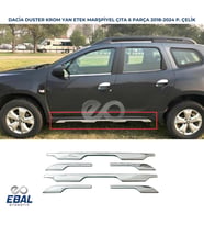DACIA DUSTER KROM YAN ETEK MARŞPİYEL ÇITA 6 prç 2018-2024 Paslanmaz Çelik