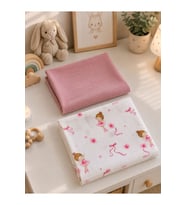 %100 Pamuk 2'li Müslin Bebek Battaniye Seti Oeko-tex Sertifikalı Müslin ört