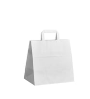 Kraft İçten Saplı Çanta 28x29x17 Beyaz 50 ADET