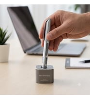 Lexroo Premium Metal Kalem Standı, Alüminyum Masaüstü Kalem Tutucu