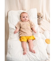 KD54048.LAKOSTE CEPLİ 2Lİ BEBE TAKIM  SARI 3-6/6-9/9-12/18-24AY