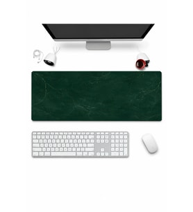 SonicTouch Klavye Mousepad 32x70cm Dikişsiz Pürüzsüz Sıvı Geçirmez Kaymaz Taban Altın Yapraklar