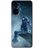 Tecno Camon 19 Pro Kılıf HD Desen Baskılı Kılıf - Astronot Yalnızlığı