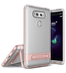 VRS Design V20 ile Uyumlu Crystal Bumper Kılıf Rose Gold