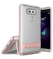 VRS Design V20 ile Uyumlu Crystal Bumper Kılıf Rose Gold