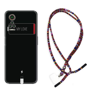General Mobile GM 21 Pro GM 22 Pro Plus Kılıf Boyun Asklı Rasta Silikon My Love 1402
