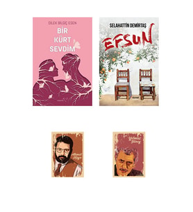 Efsun Selahattin Demirtaş - Bir Kürt Sevdim Romanları Seti (Renksiz)