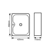 E-5174 Tezgah Üstü Porselen Lavabo