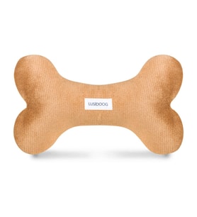 Lusi Doog Peluş Köpek Oyuncağı Kemik (%100 Organik Elyaf) Açık Kahve