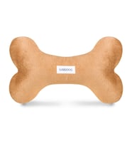 Lusi Doog Peluş Köpek Oyuncağı Kemik (%100 Organik Elyaf) Açık Kahve