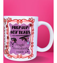 Premium Boy Tears Renkli Özel Tasarım Porselen Kupa