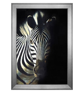 Hayvanlar Temalı Kanvas Tablo 50 x 70 cm Silver Çerçeve