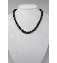Shungite (Şungit) Taşı Kolye 8mm (Klipsli)
