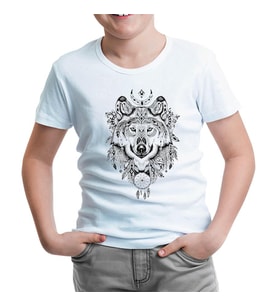 Kurt Tattoo Beyaz Çocuk Tshirt