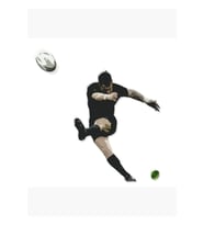 Rugby Kale Vuruşu Illüstrasyon Tablo Ahşap Poster Dekoratif
