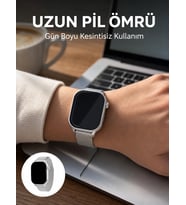 AMOLED Ekranlı Bluetooth Aramalı 3 Kordonlu Akıllı Saat