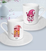 BK Gift Kişiye Özel Sevgililer Temalı 2’li Türk Kahvesi Fincanı, Sevgililer Günü Hediyesi, Sevgiliye Hediye, Ev Hediyesi-4