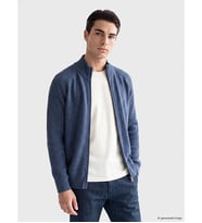 LC WAIKIKI Mavi Regular Fit Dik Yaka Erkek Triko Hırka