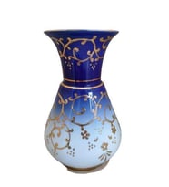 Kütahya Porselen Kandil 25 cm Vazo Dekor No:3678 Kobalt