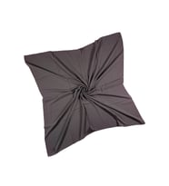 Mısırlı Eşarpları Medine Ipeği Büyük Boy Eşarp 110x110 Cm (Koyu Gri)