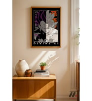 Dragon Ball Divine Ki Poster, Ahşap Çerçeveli Duvar Tablosu - Anime Severlere Özel