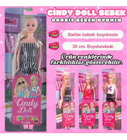 Cindy Doll Prenses Bebek Bebek 30 cm. - Oyuncak Bebek - Barbie Bebek - Bebek Oyun Evleri İçin Bebek (Çok Renkli)