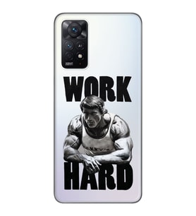 Xiaomi Redmi Note 11 PRO Uyumlu Arnold Fitness Tasarımlı Şeffaf Telefon Kılıfı