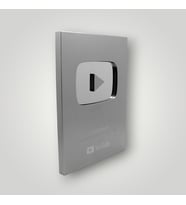 Youtube Plaket Gümüş