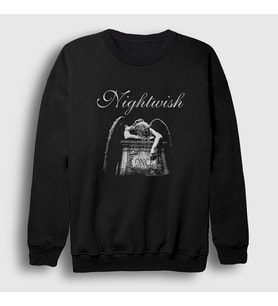 Presmono Unisex Siyah Angel Metal Nightwish Sweatshirt 473657tt