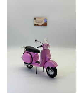Pembe Vespa PX125 1:10 Ölçekli Maket Diecast Model Işıklı Sesli