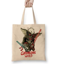 Gremlin Wars Gremlin Savaşları Bez Çanta Uzun Saplı