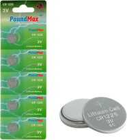 Lexroo 1225 CR1225 DL1225 3 V lityum düğmeli piller (5'li paket)