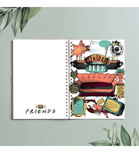 Friends Central Park Dizi Tasarım Spiralli A5 96 Yaprak Çizgisiz Defter PYTKDT0271