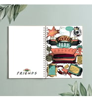 Friends Central Park Dizi Tasarım Spiralli A5 96 Yaprak Çizgisiz Defter PYTKDT0271