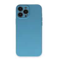 Apple iPhone 13 Pro Kılıf Nano içi Kadife Silikon - Mavi