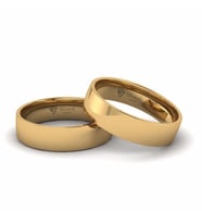 5 mm klasik düz kadın alyans
