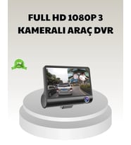 Araç Dvr Kamerası 3’Lü 170° Geniş Açılı Full Hd Park Destekli