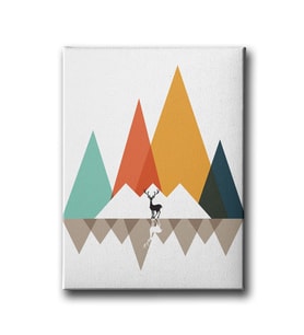 Geyikli Modern Canvas Tablo MİND418