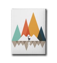 Geyikli Modern Canvas Tablo MİND418