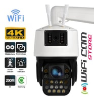 Çift Kameralı 42X Optik Zoom Dev Metal Kasa WIFI Kamera