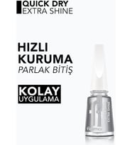Quick Dry Extra Shine Çabuk Kuruyan ve Parlaklık Veren Top Coat Tırnak Cilası