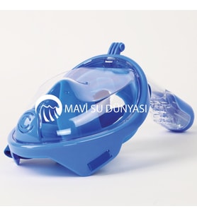Full Face Maske Mavi Renk Mavi Su Dünyası (Mavi)