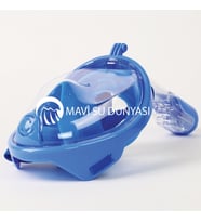 Full Face Maske Mavi Renk Mavi Su Dünyası (Mavi)