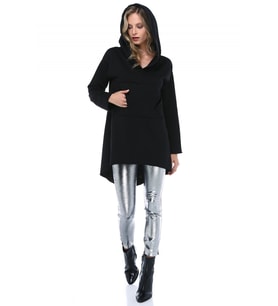 KAPŞONLU SWEATSHIRT   (Siyah)