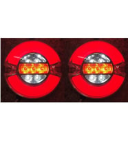 2 Adet Neon Led Stop Lamba 12-24 Volt 4 Fonksiyonlu 9 Cm
