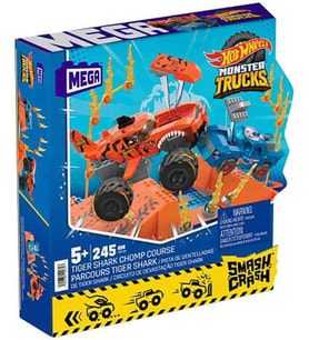 MEGA Hot Wheels Smash N Crash Tiger Shark Çarpışma Seti HKF88 (Çok Renkli)
