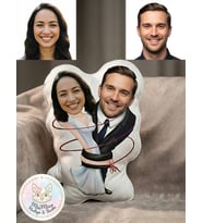 Kişiye Özel Gelin Damat Şekilli Yastık 1