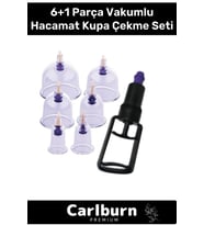 Premium Series Selülit Çatlak Giderici Vakumlu Masaj Aleti 6'lı Kupa Hacamat Seti